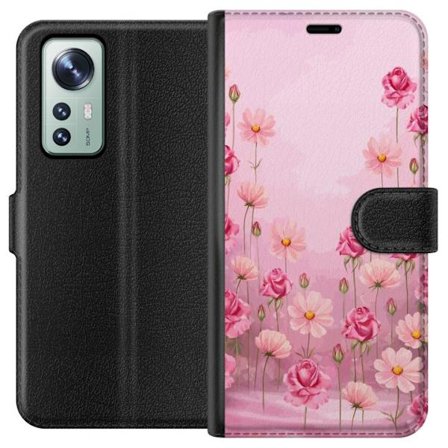 Kompatibel Tegnebogsetui til Xiaomi 12 Petal Reverie Soft Blush