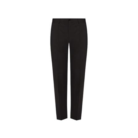 Dolce & Gabbana, Pleat-front trousers Zwart, Heren, Maat:L,wol