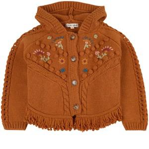 Kids - Louise Misha Cinnamon Clara Knit Cardigan 8 Years - Jumpers and knitwear - 8 years - Brown