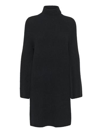 Alphagz Rollneck Dress Lyhyt Mekko Black Gestuz