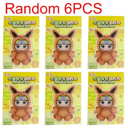 BANDAI Eaki Naruto Uzumaki Naruto Blind Box Shippuden Beast Party Series Plysdukke Anime Figurer Er Søde Børnelegetøjsgaver