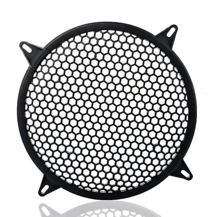12" Bil Cirkel Subwoofer Mesh Cover Højttaler Cover Grill Beskytter Guard Sort