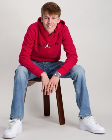 Nike Jordan JDB MJ STRETCH HBR PO HOODIE Rot Hoodies/Kapuzenpullover Jungen - Kids Brand Store