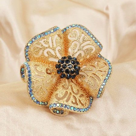 Öppen Ring Stor Blomring 10 10 10