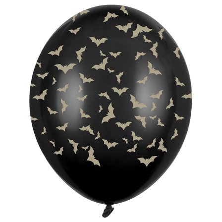 Latexballonger Fladdermöss Svart Pastell