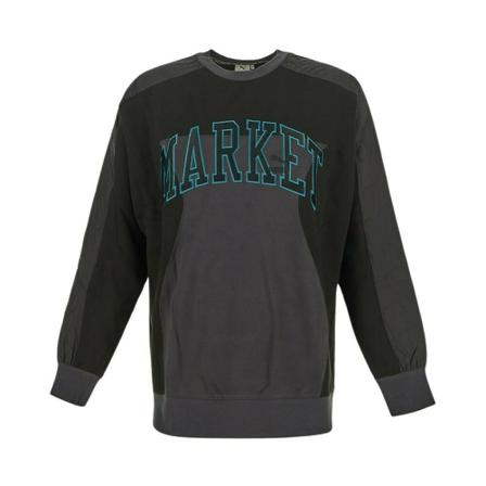 Puma Logo Embroidered Sweatshirt Sort, Herre Sweatshirts