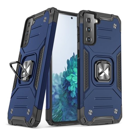 Wozinsky Ring Armor Tough Hybrid Case + Magnet for Samsung Galaxy S22/S22 Plus - Blue