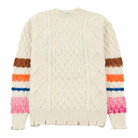 Barrow, Cable Knit Sweater Beżowy, Mężczyzna, Rozmiar: L