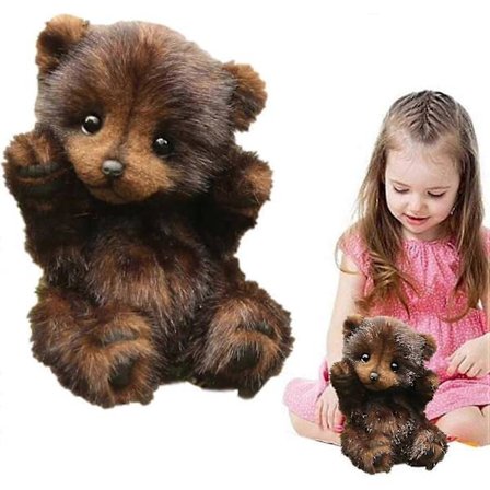 Ny handgjord alpacka plysch teddybjörn - fullt ledade leder, supermjuk