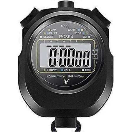 Stopur Professionel Timer 3-knaps Betjening med Digital Stor Skærm Stopur Sportsspil Timer Nedtælling Vandtæt
