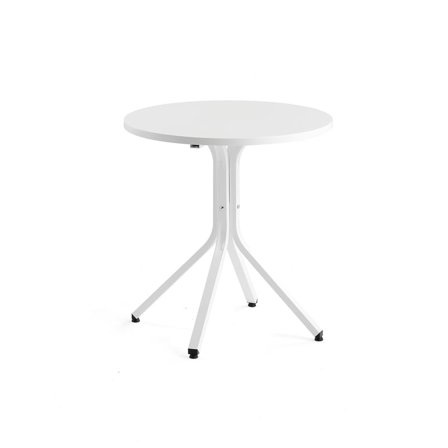 Bord, Ø700 H740 mm, hvit/hvit
