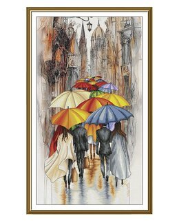 Broderipakke Bilde Cherbourg-paraplyer - Nova Sloboda