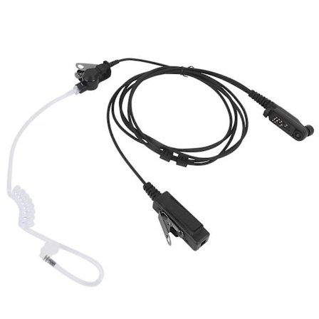 602 Radiotillbehör Hörsnäcka Mikrofon PTT Övervakningsheadset för Hytera PD602 PD602i PD662 PD682i Walkie Talkies Svart Trådbunden