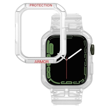 Apple Watch Series 8 (45 mm) armband i stil med skydd - Transparent