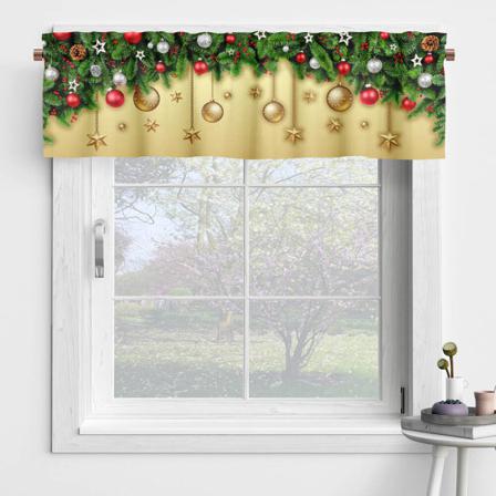 Jul 1/2 St Dekor Stång Fickdraperier Valance Kort Panel