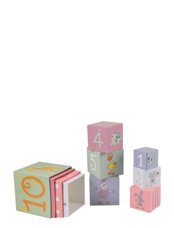 Stacking Tower With The Numbers 1-10 Toys Baby Toys Educational Toys Stackable Blocks Multi/mønstret Magni Toys