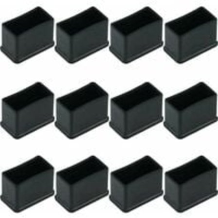 Stolbensbeskyttelse | Sklisikre møbelbeskyttere i gummi | 15x30cm, gulvbeskyttelse for møbler