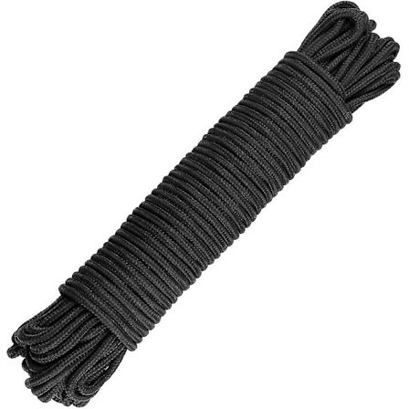 Kärnparacord - 30 meter tvinnad vit rep, 4 mm tjock, lämplig för hängande trädgårdar eller hantverksprojekt