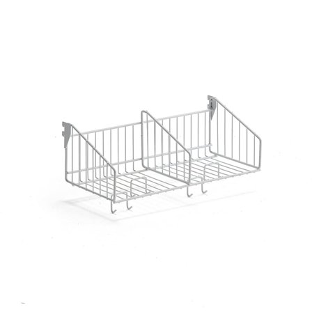 Extra hat shelf TRÅD, with hooks, W 600 mm, white