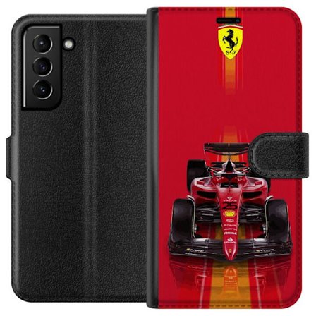 Yhteensopiva Lompakkokotelo Samsung Samsung Galaxy S21+ 5G Ferrari Formula 1 -auto ikonisessa punaisessa muotoilussa urheilullisella tarkkuudella