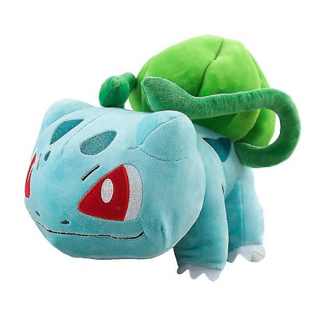 Pokémon - Bulbasaur Plyslegetøj - 30 cm Superblød Bulbasaur Plys, der blinker