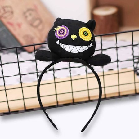 Halloween Dekorationer Rea Halloween Fest Tecknad 3D Dockhuvudband Huvudband Dekoration