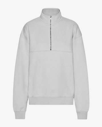 Organic Quarter Zip - Faded Grey L