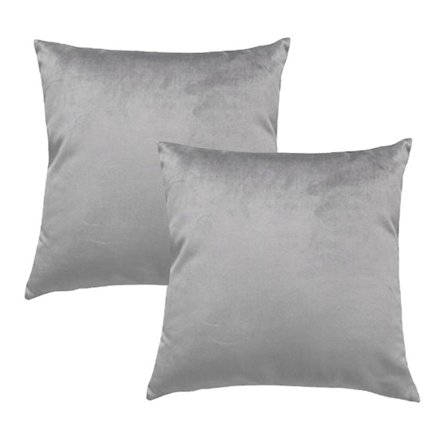 Tyynynpäällinen 45*45cm, 2 kpl kodikkaita pehmeitä neliönmuotoisia koristetyynynpäällisiä vaaleanharmaana