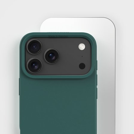 Eco-Friendly Phone Case Black Plant-Based Cover & Screen Protector, iPhone 17 Pro Max