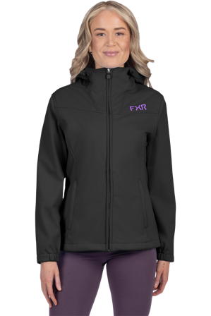 Softshell Jacke FXR Hydrogen Softshell MX/Enduro Damen Schwarz/Amethyst S