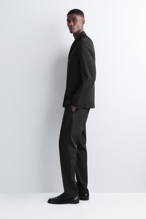 COS Slim Unstructured Tech-Twill Blazer in Black - Men