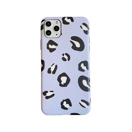 QU-QU-Yhteensopiva iPhone 11 12 13 14 Pro Max -muotileopardikuvioisen puhelinkuoren kanssa