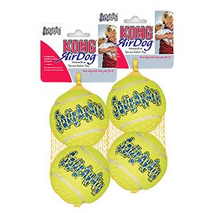 KONG AirDog Squeaker tennisbolde 2 stk, L