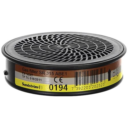 SUNDSTRÖM Gasfilter SR 315 A1B1E1 - Lyreco - Skyddsutrustning - Andningsskydd - Filter för andningsskydd