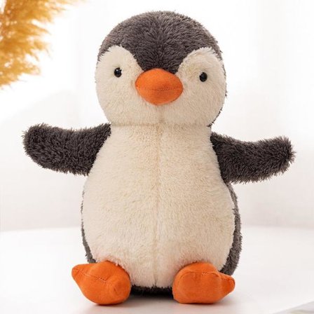 Jellycat plyslegetøj, blødt og behageligt, gave til børn, Valentinsdag eller en samlerobjekt; Peanuts Penguin 11 (ny version, 11 cm).