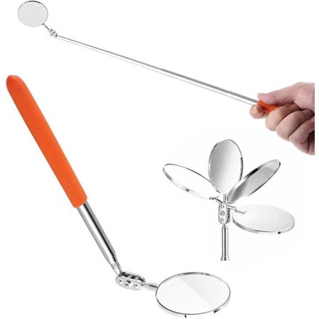 Teleskopspegel 50mm2 sektion kan sträckas och vridas 360 grader