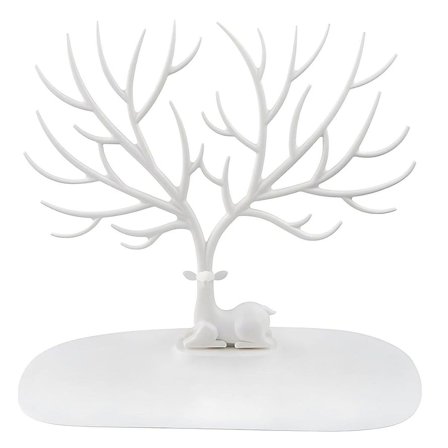 UNIQ Smykketræ Hvid, Tøj & Bolig, Opbevaring & Organisering, Smykkeskrin