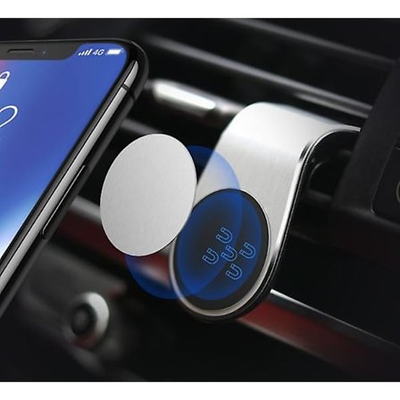 Auton magneettinen puhelinteline, Magsafe auton kojelaudan pidike, taivutettava muistititaanikojelauta, tuulilasi (musta)