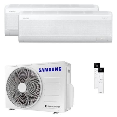 Condizionatore Samsung Windfree Avant S2 dual split 9000+18000 BTU inverter A++ wifi unità esterna 5.2 kW