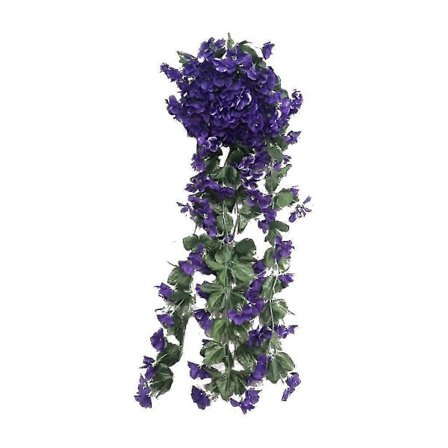 Hängande Blommor Konstgjord Violett Blomma Vägg Wisteria Korg Hängande Girlang Vinranka Blommor Falsk Sidenorkidé
