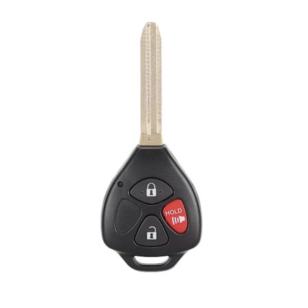 3 knappar oskuren smart bilnyckel fob passar för Toyota Yaris 2007-2013 MOZB41TG