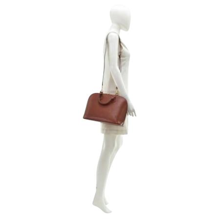 Louis Vuitton Vintage, Pre-owned Leather louis-vuitton-bags Bruin, Dames, Maat:ONE Size