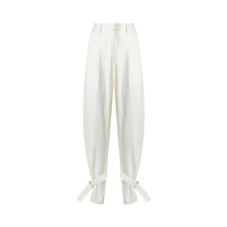 Dondup, Wide Trousers Wit, Dames, Maat:S