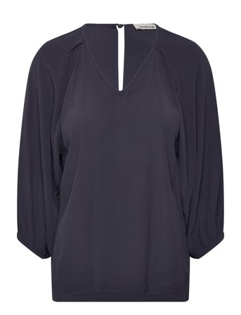 Soaked in Luxury Slvalize Blouse 3/4 - Navy - M