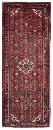 Orientalischer Hosseinabad Teppich 125X337 Läufer Wolle, Persien