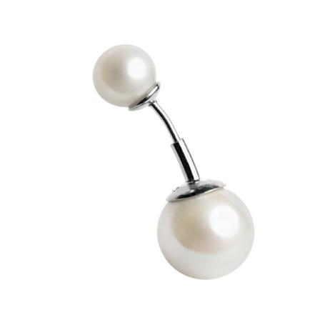 Jane Kønig Pearl Earring Grå, Dame Øreringe, Størrelse: ONE Size