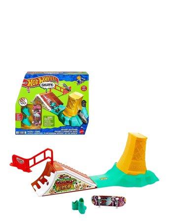 Hot Wheels | Action Skate Drop In Skate Set With Tony Hawk Fingerboard & Pair Of Shoes | ONE SIZE