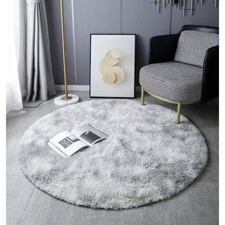 Rund Matta, Shaggy, Modern, för Vardagsrum, Sovrum, Matrum