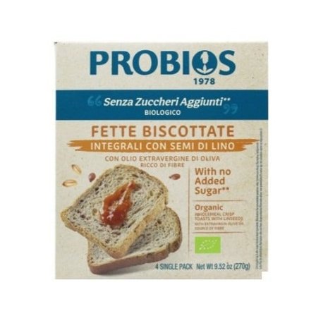 Fette Biscottate Integrali Ai Semi Di Lino Senza Zucchero 270g