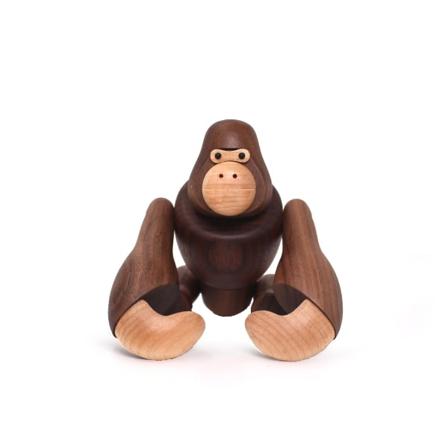 3D käsintehty eläinveistos Luovat puinen simpanssin käsityö Gorilla-koristeet